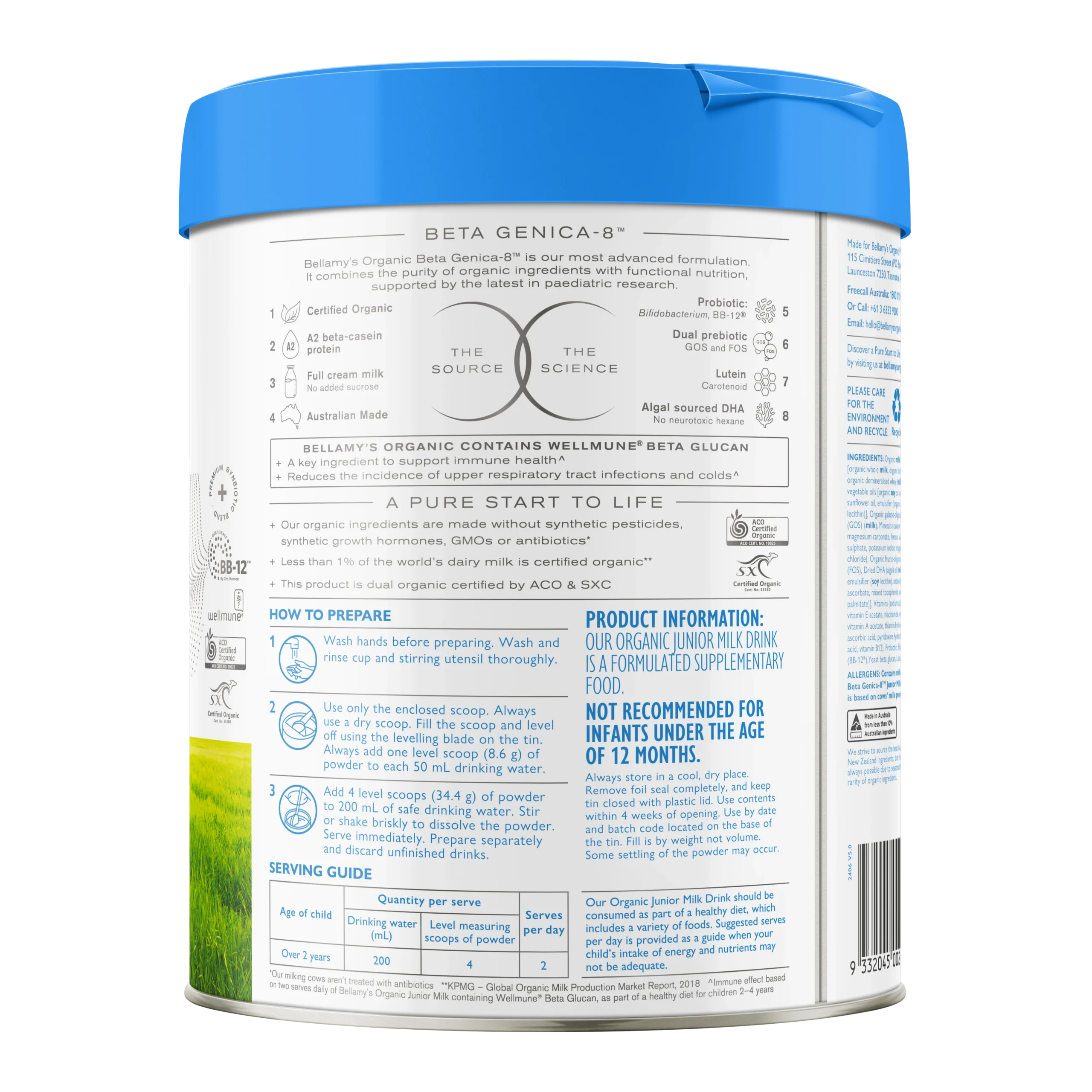 Step 1 Sữa Bellamy’s Organic Beta Genica-8™ số 4