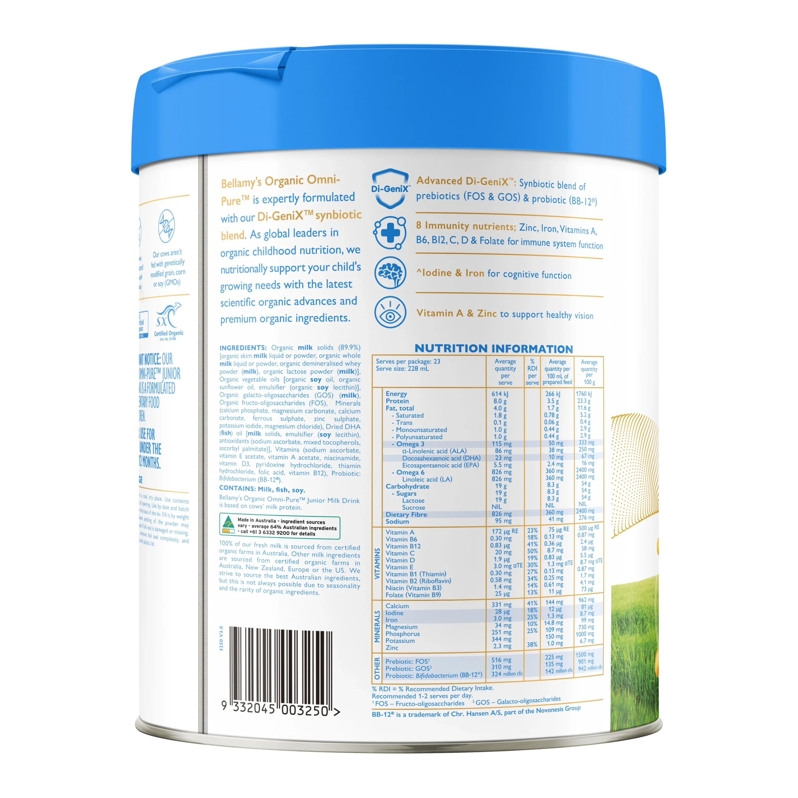 Step 2 Sữa Bellamy’s Organic Omni-Pure™ số 4